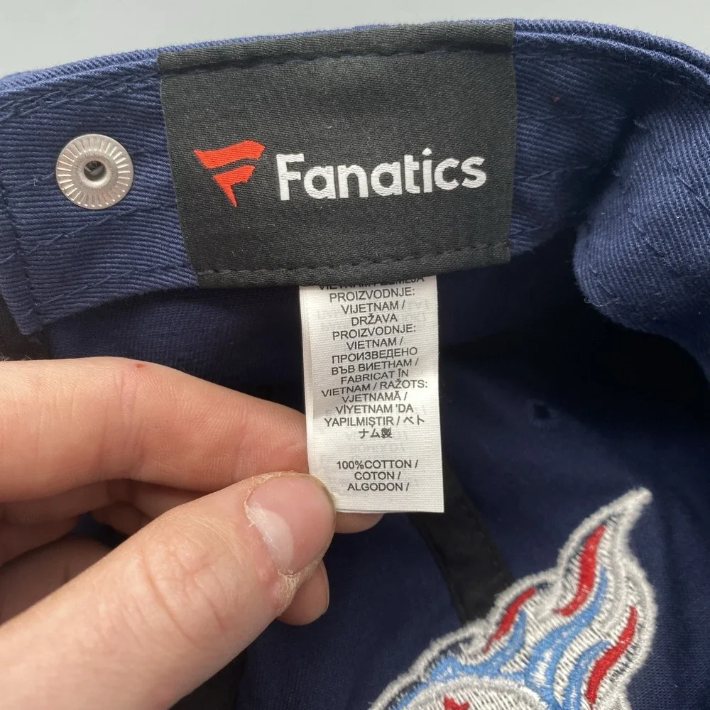 Tennessee Titans Hat Cap Adult One Size Belt Adjustable Fanatics NFL Football